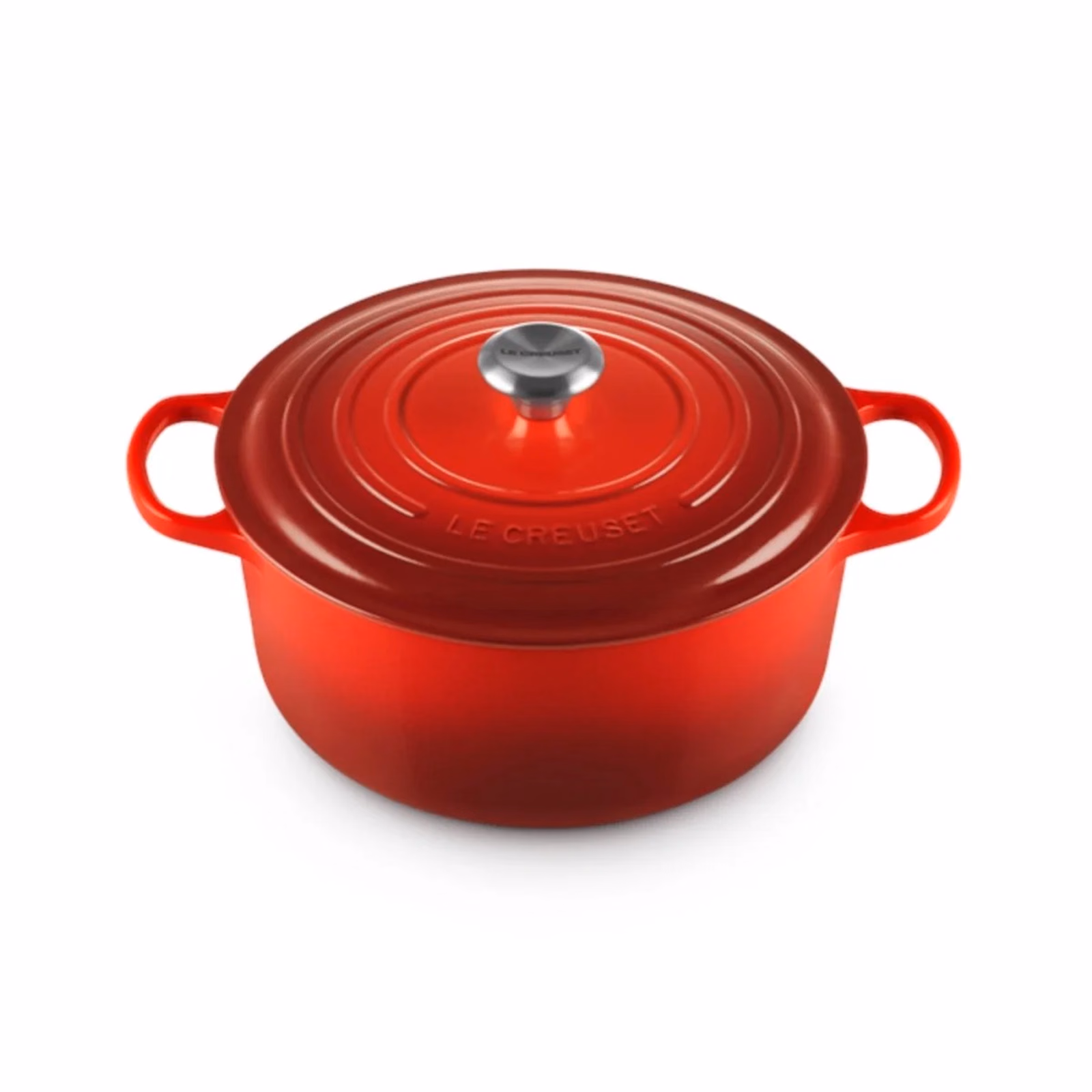 Le Creuset Signature Bräter rund 24 cm in Kirschrot